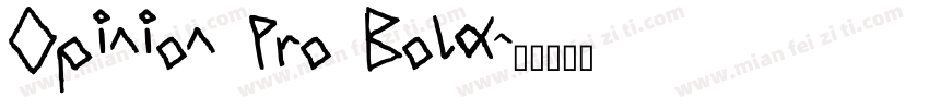 Opinion Pro Bold字体转换